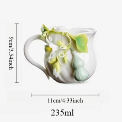 A06-190B-5 Sculpted Lucky Gourd Mug