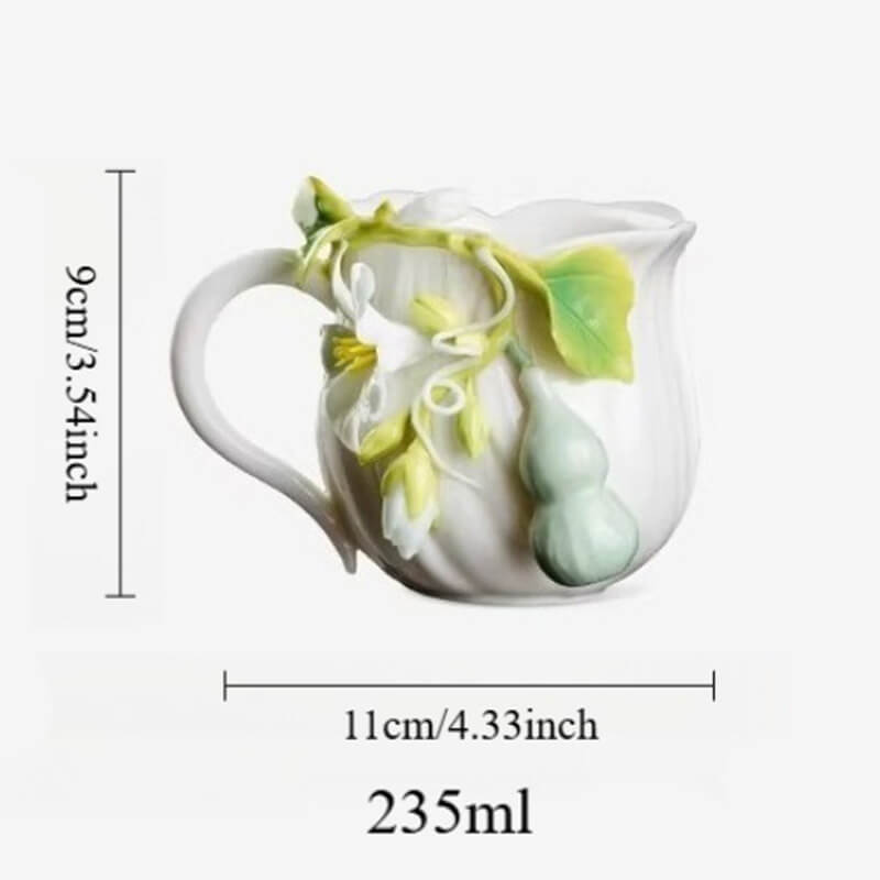 A06-190B-5 Sculpted Lucky Gourd Mug