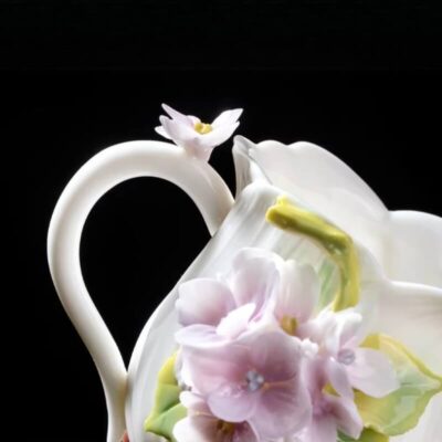 A06-203A-5 Sculpted Hydrangea Mug