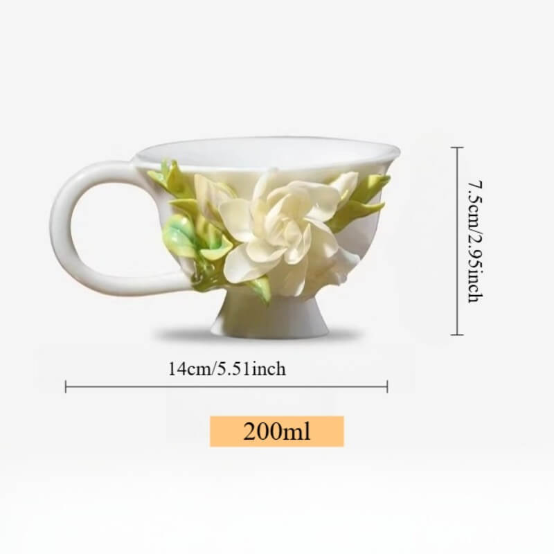 A06-206B-4 Sculpted Gardenia Goblet