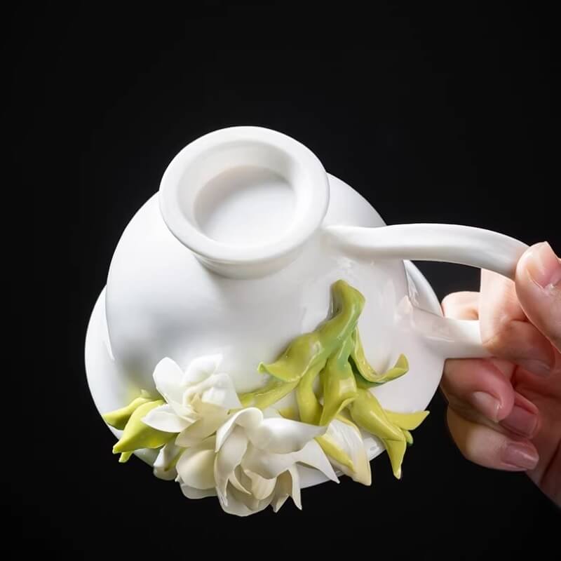 A06-206B-6 Sculpted Gardenia Goblet