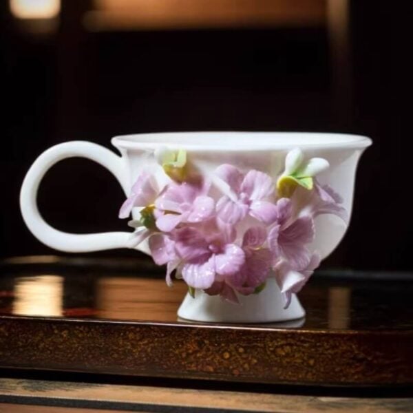 A06-208A-1 Sculpted Misty Hydrangea Bloom