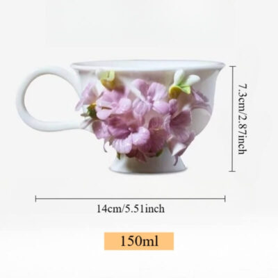 A06-208A-4 Sculpted Misty Hydrangea Bloom