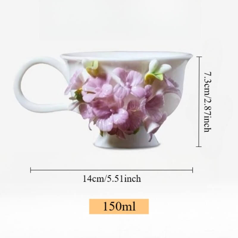 A06-208A-4 Sculpted Misty Hydrangea Bloom