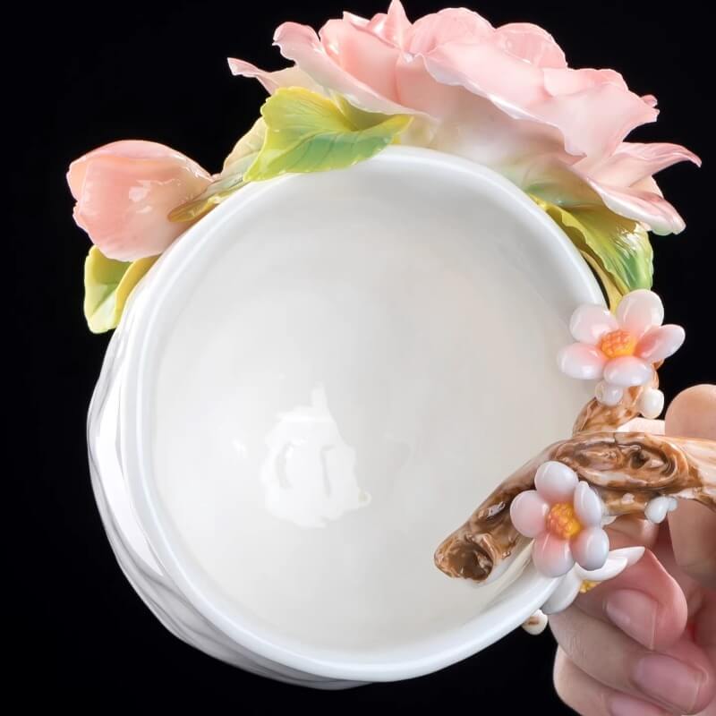 A06-227C-3 Camellia Bloom Coffee Mug