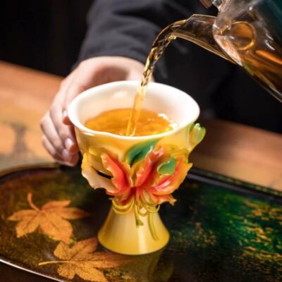 A06-238A-2 Sculpted Lily Goblet