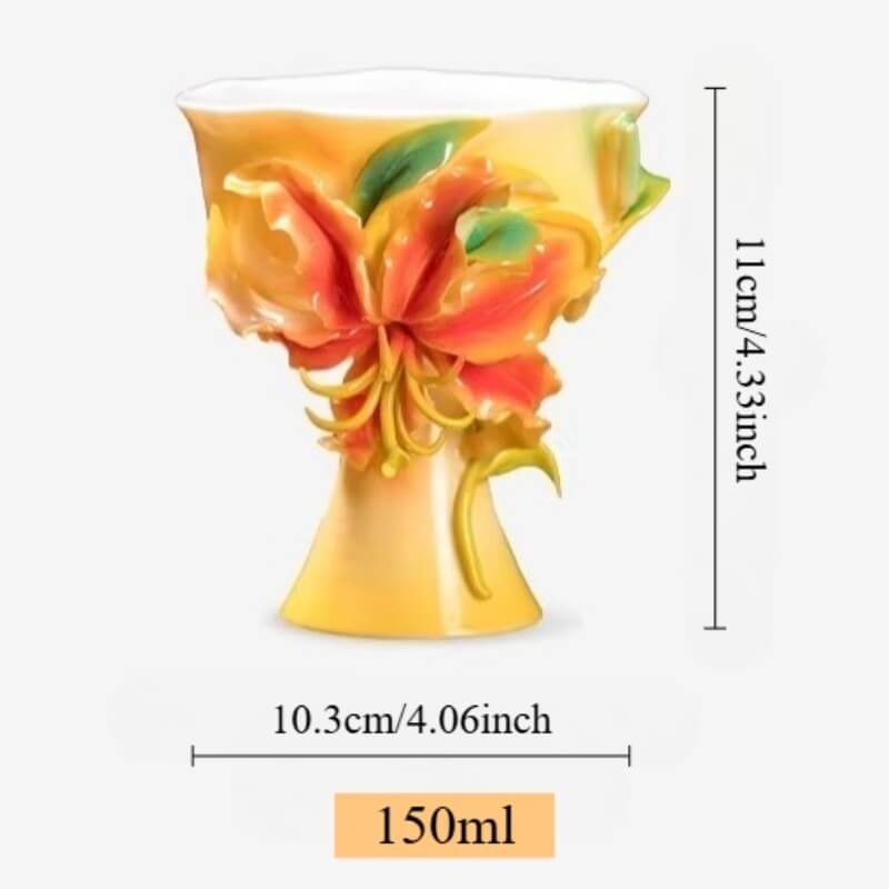 A06-238A-4 Sculpted Lily Goblet