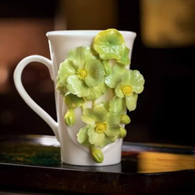 A06-241A-1 Sculpted Anemone Art Mug
